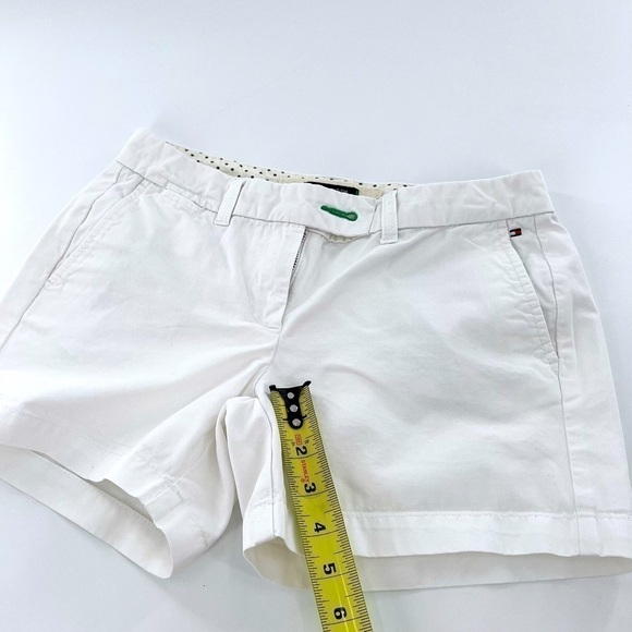 Tommy Hilfiger Women's Chino Short, White 100% Cotton size 2 - Picture 7 of 12